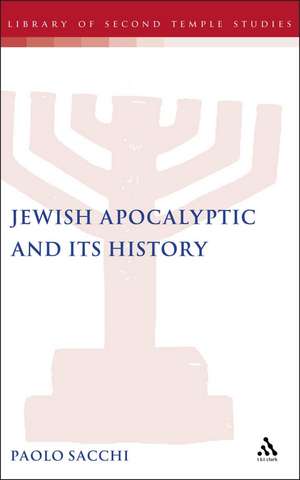 Jewish Apocalyptic and its History de Paolo Sacchi