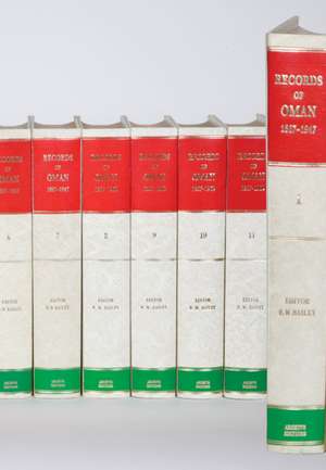 Records of Oman 1867–1960 12 Volume Hardback Set Including Map Box de R. Bailey