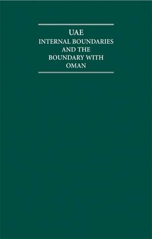 The UAE 8 Volume Hardback Set Including Boxed Maps: Internal Boundaries de J. F. Walker