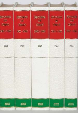 Records of Oman 1961–1965 5 Volume Hardback Set de A. Burdett