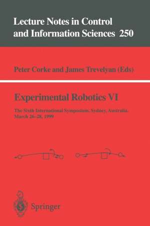 Experimental Robotics VI de Peter I. Corke