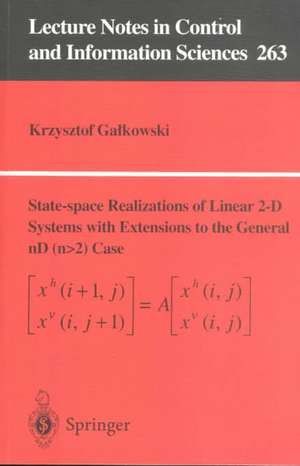 State-space Realisations of Linear 2-D Systems with Extensions to the General nD (n > 2) case de Krzysztof Galkowski