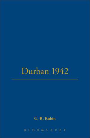 DURBAN 1942 de G. R. Rubin