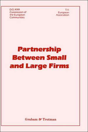 Partnership Between Small and Large Firms de J.M. Gibb