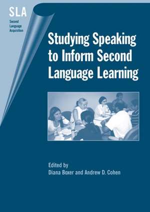 Studying Speaking to Inform Second Language Learning