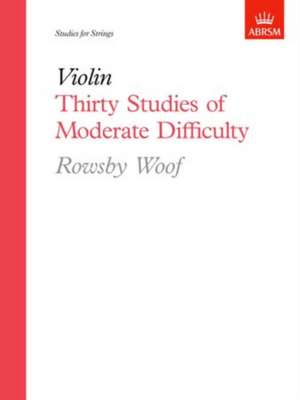 Thirty Studies of Moderate Difficulty de Rowsby Woof