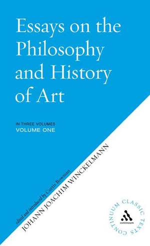 Essays on the Philosophy and History of Art de Johann Joachim Winckelmann