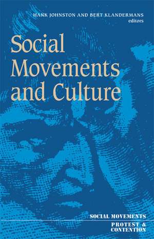 Social Movements And Culture de Hank Johnston