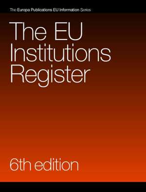 The EU Institutions Register de Rebecca Bomford