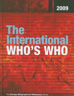 The International Who's Who 2009 de Europa Publications