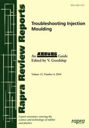 Troubleshooting Injection Moulding (Arburg) de V. Goodship