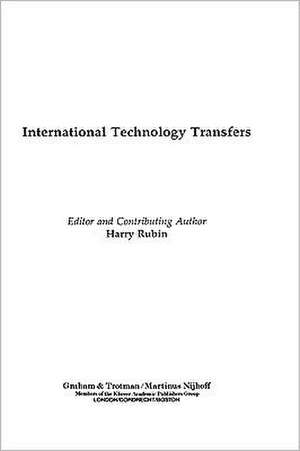 International Technology Transfers de Harry Rubin