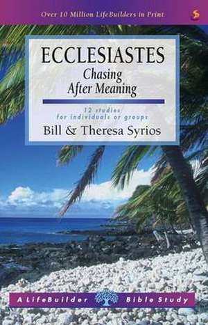 Lifebuilder: Ecclesiastes Chasing After Meaning de Bill Syrios