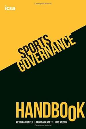 Sports Governance Handbook de Kevin Carpenter