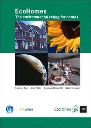 Ecohomes: The Environmental Rating for Homes (Br 389) de Susheel Rao