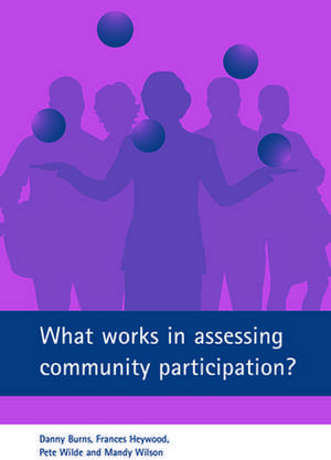 What works in assessing community participation? de Danny Burns