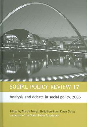 Social Policy Review 17 de Martin Powell