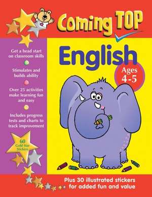 Coming Top English Ages 4-5: Get a Head Start on Classroom Skills - With Stickers! de Alison Hawes