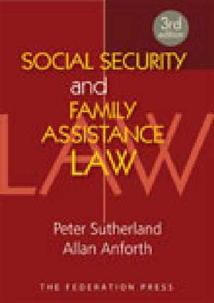 Social Security and Family Assistance Law de Peter Sutherland