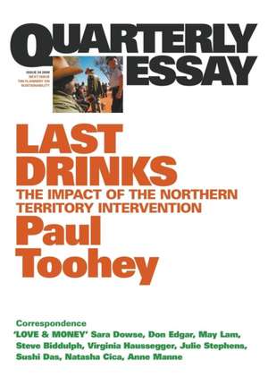 Last Drinks de Paul Toohey