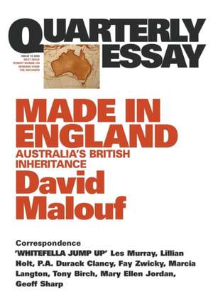 Made in England de David Malouf