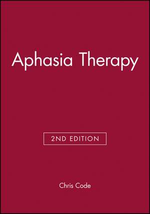 Aphasia Therapy 2e de C Code