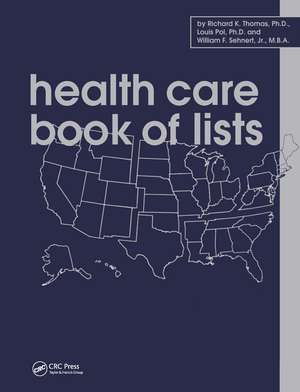 Health Care Book of Lists de Thomas