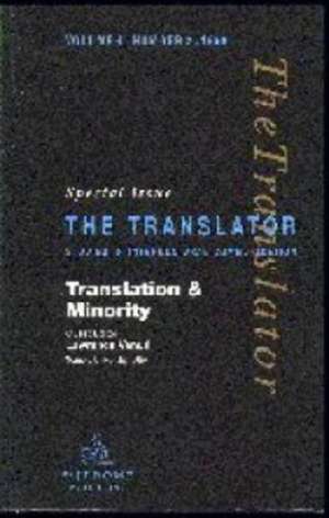 Translation and Minority: Special Issue of "the Translator" de Lawrence Venuti