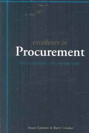 Excellence in Procurement de Stuart Emmett