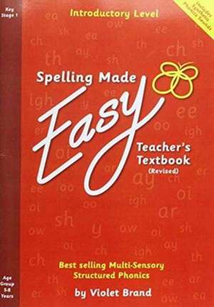 Spelling Made Easy Revised A4 Text Book Introductory Level de VIOLET BRAND