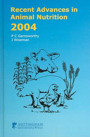 RECENT ADVANCES IN ANIMAL NUTRITION de PHILIP C. GARNSWORTHY