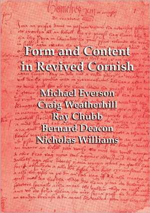 Form and Content in Revived Cornish de Michael Everson