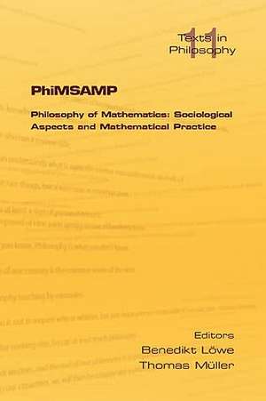 Phimsamp. Philosophy of Mathematics de Benedikt Loewe