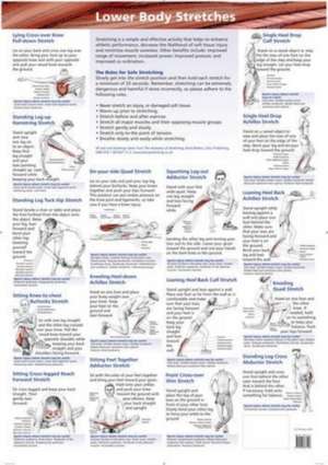 Lower Body Stretches Chart de B Walker