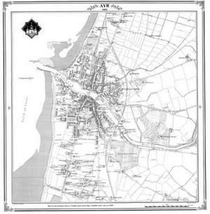 Ayr 1854 Map de Peter J. Adams