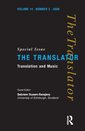 Translation and Music de Sebnem Susam-Sarajeva