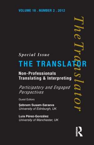 Non-Professional Translating and Interpreting de Sebnem Susam-Sarajeva