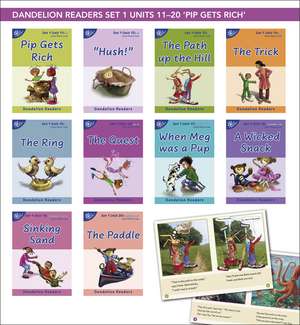 Phonic Books Dandelion Readers Set 1 Units 11-20 (Two-letter spellings sh, ch, th, ng, qu, wh, -ed, -ing, le): Decodable books for beginner readers Two-letter spellings sh, ch, th, ng, qu, wh, -ed, -ing, le de Phonic Books