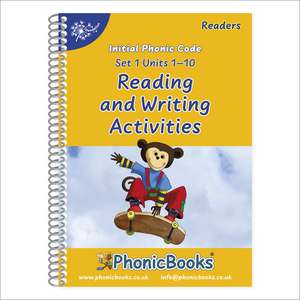 Phonic Books Dandelion Readers Reading and Writing Activities Set 1 Units 1-10: Sounds of the alphabet and adjacent consonants de Phonic Books