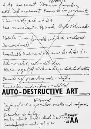 Auto-Destructive Art de Gustav Metzger