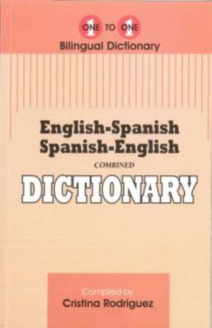 English-Spanish & Spanish-English One-to-One Dictionary de C. Rodriguez