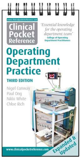 Clinical Pocket Reference Operating Department Practice de Chloe Rich