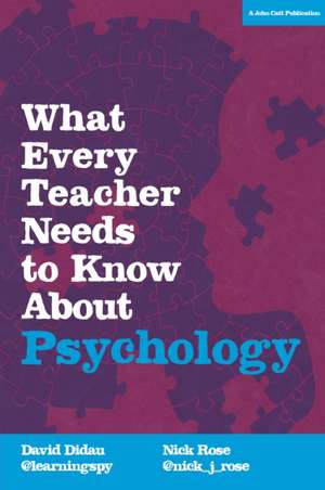 What Every Teacher Needs to Know About Psychology de David Didau