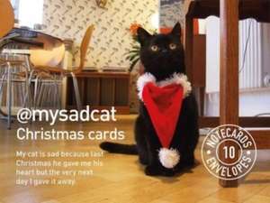 @Mysadcat Christmas Cards: 10 Cards and Envelopes de Tom Cox