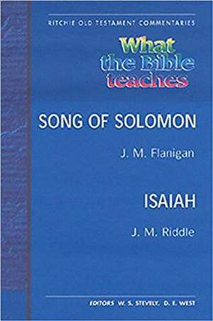 Wtbt Vol 5 OT Song of Solomon Isaiah PB de Flanigan &. Riddle