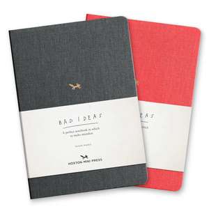 A Notebook For Bad Ideas - Grey/plain de Hoxton Mini Press