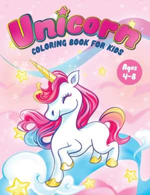 Unicorn Coloring Book for Kids Ages 4-8 de Feel Happy Books