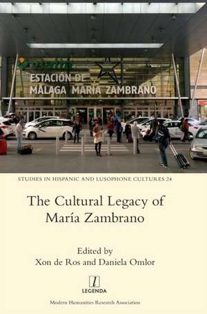 The Cultural Legacy of Maria Zambrano de Xon de Ros