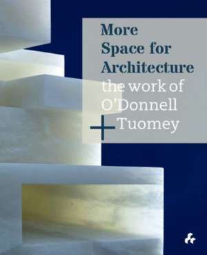 More Space for Architecture de O'Donnell Sheila