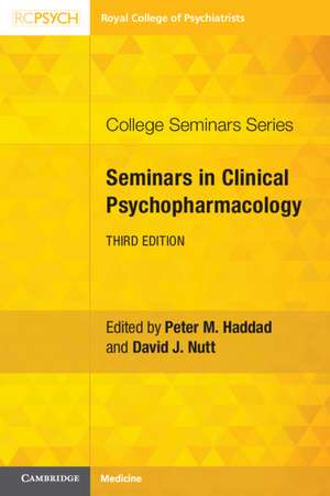 Seminars in Clinical Psychopharmacology de Peter M. Haddad